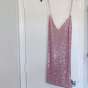 Pink sequin dress - never worn